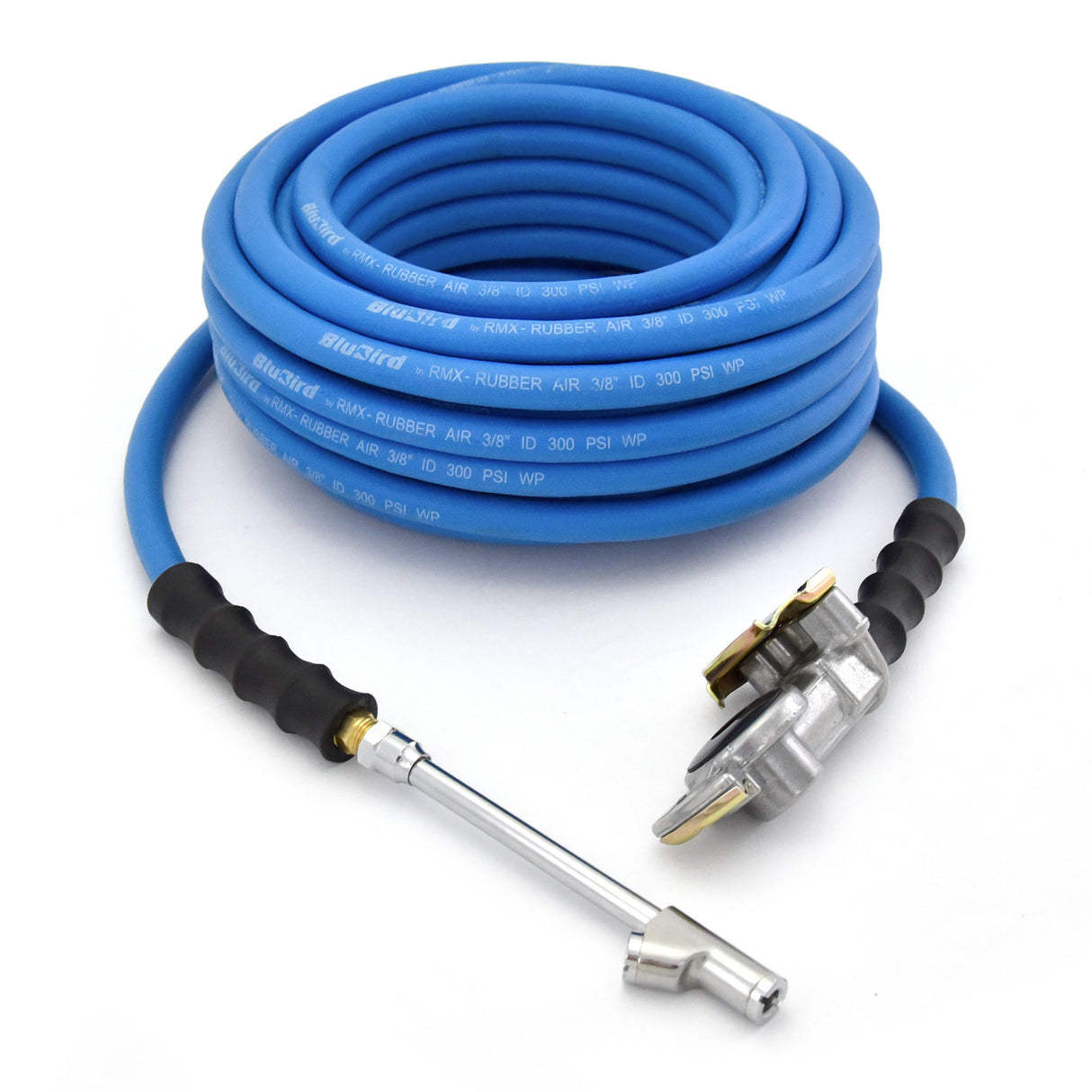 Blubird Rubber Air Hose 3/8 x 50 w/ Flee