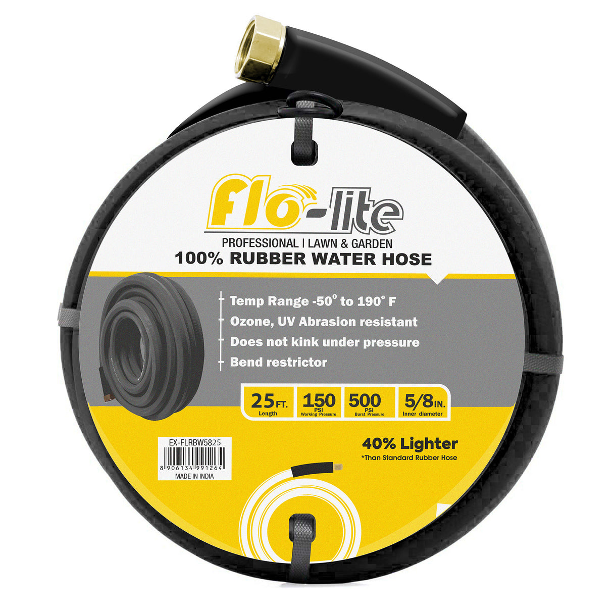 Flo-Lite Rubber Water Hose 5/8