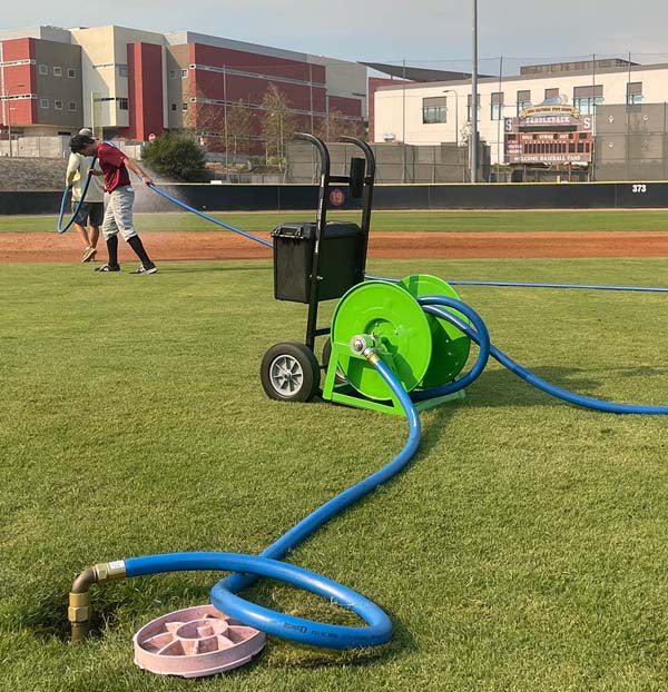 Underhill 1"Deluxe Field Caddie Hose Cart w/ Reel, Upto 125' Hose (HC-HT-100-K)