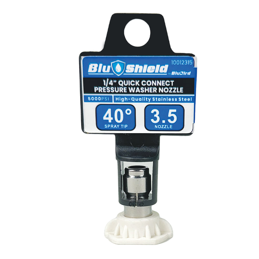 BluShield 3.5 Orifice 40° Quick Disconnect Pressure Washer Spray Tip