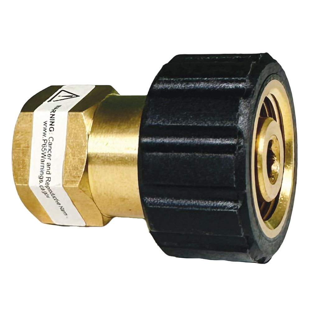 BluShield 1/4" Female Pipe Thread x Female Metric Pressure Washer Adapter