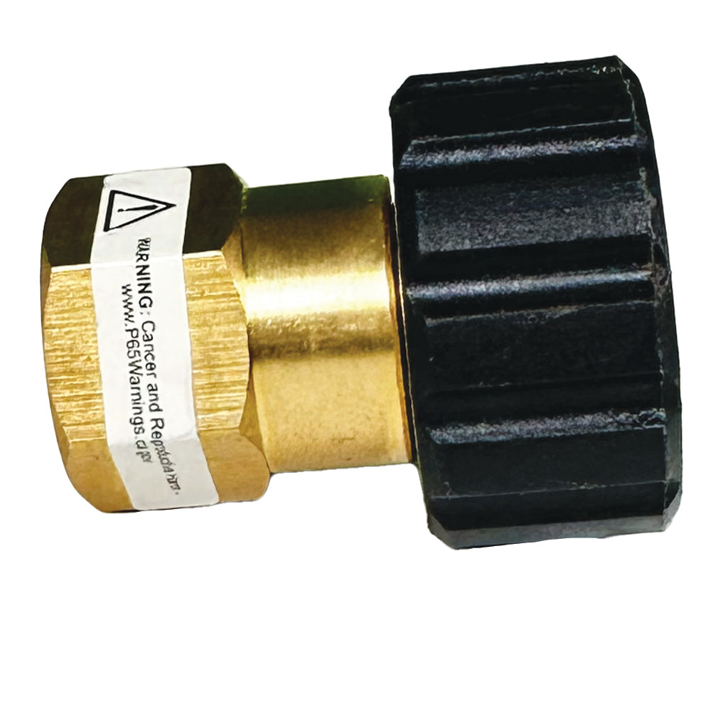 BluShield 1/4" Female Pipe Thread x Female Metric Pressure Washer Adapter