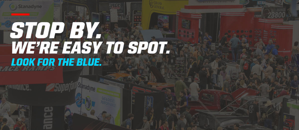 Stop by. We're easy to spot. Look for the blue.