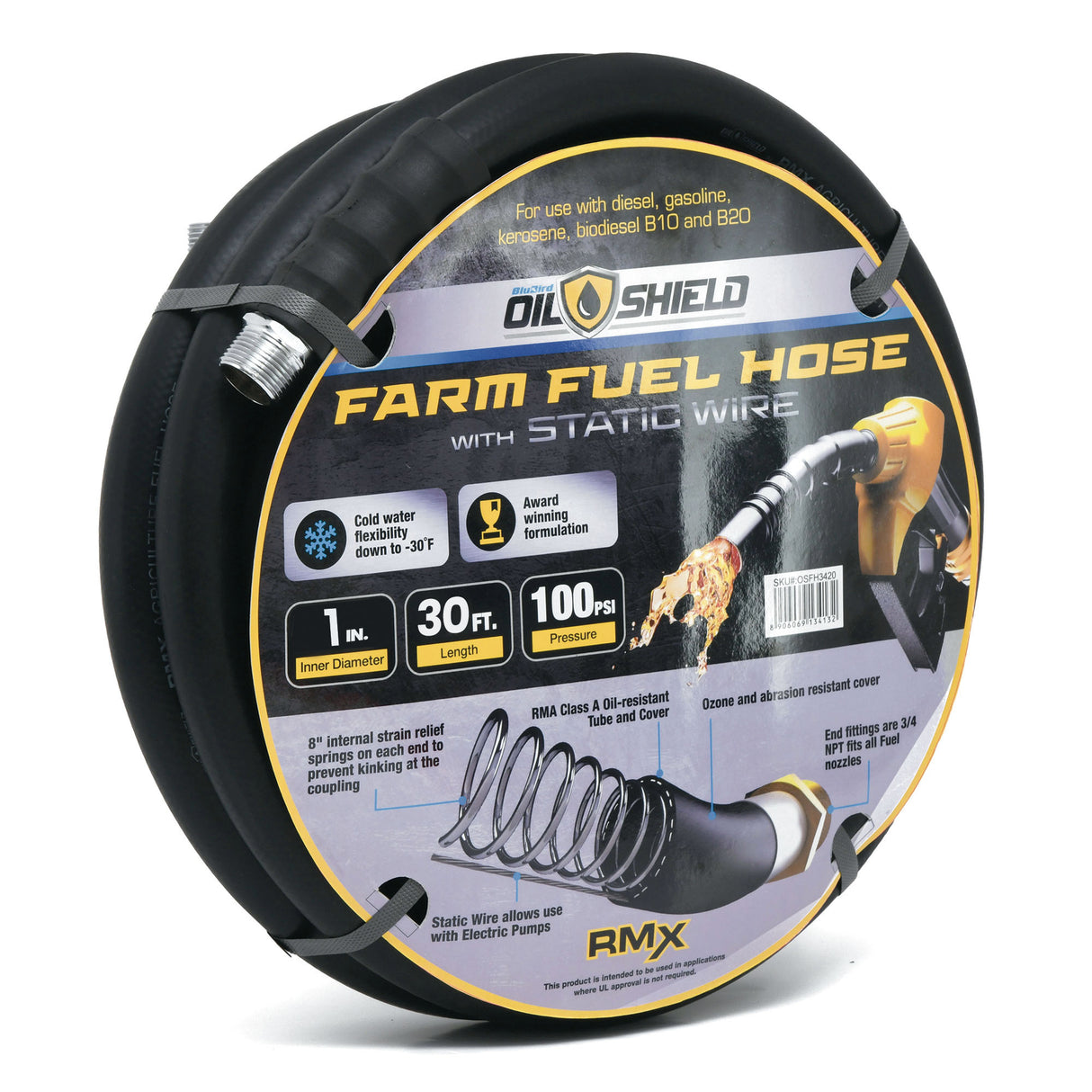 Oil Shield Farm Fuel Hose Reel