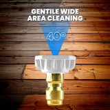 Blu Shield 3.5 Orifice 40° Quick Disconnect Pressure Washer Spray Tip