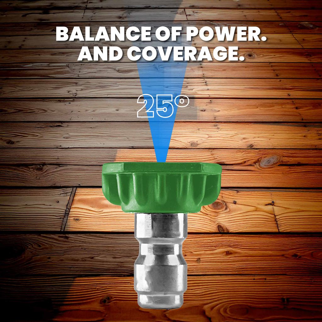 Blu Shield 3.5 Orifice 25° Quick Disconnect Pressure Washer Spray Tip