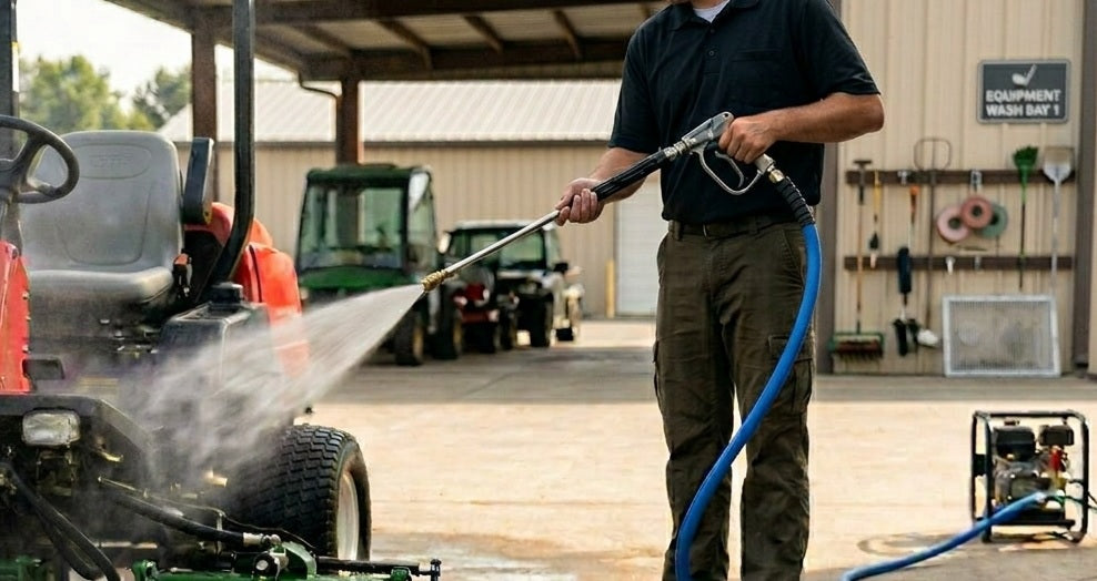 Blu Shield The Slayer Hybrid Pressure Washing Hose 1/2" X 100'-Blue