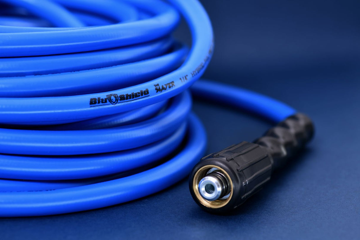 Blu Shield The Slayer Hybrid Pressure Washing Hose 1/4" X 200'-Blue