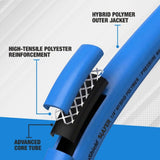 Blu Shield The Slayer Hybrid Pressure Washing Hose 1/4" X 25'-Blue