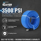 Blu Shield The Slayer Hybrid Pressure Washing Hose 1/2" X 50'-Blue