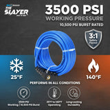 Blu Shield The Slayer Hybrid Pressure Washing Hose 1/4" X 50'-Blue