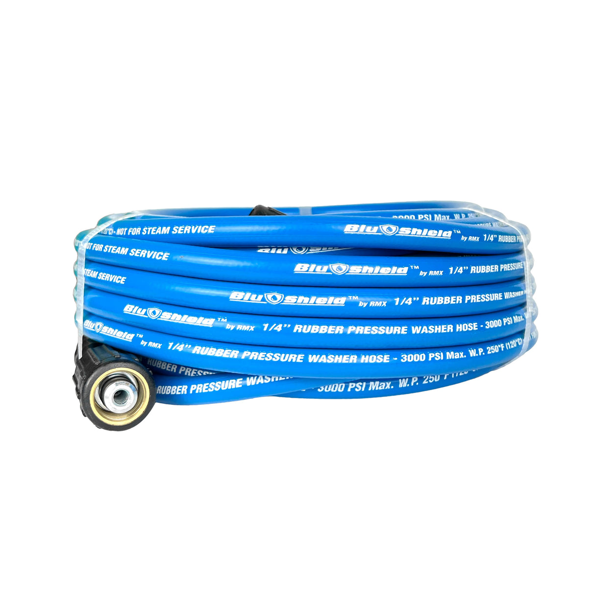 ToughTek 1/4" Pressure Washer Hose 3000PSI, Non Marking, M22 Connectors (Hot/ Cold Water)