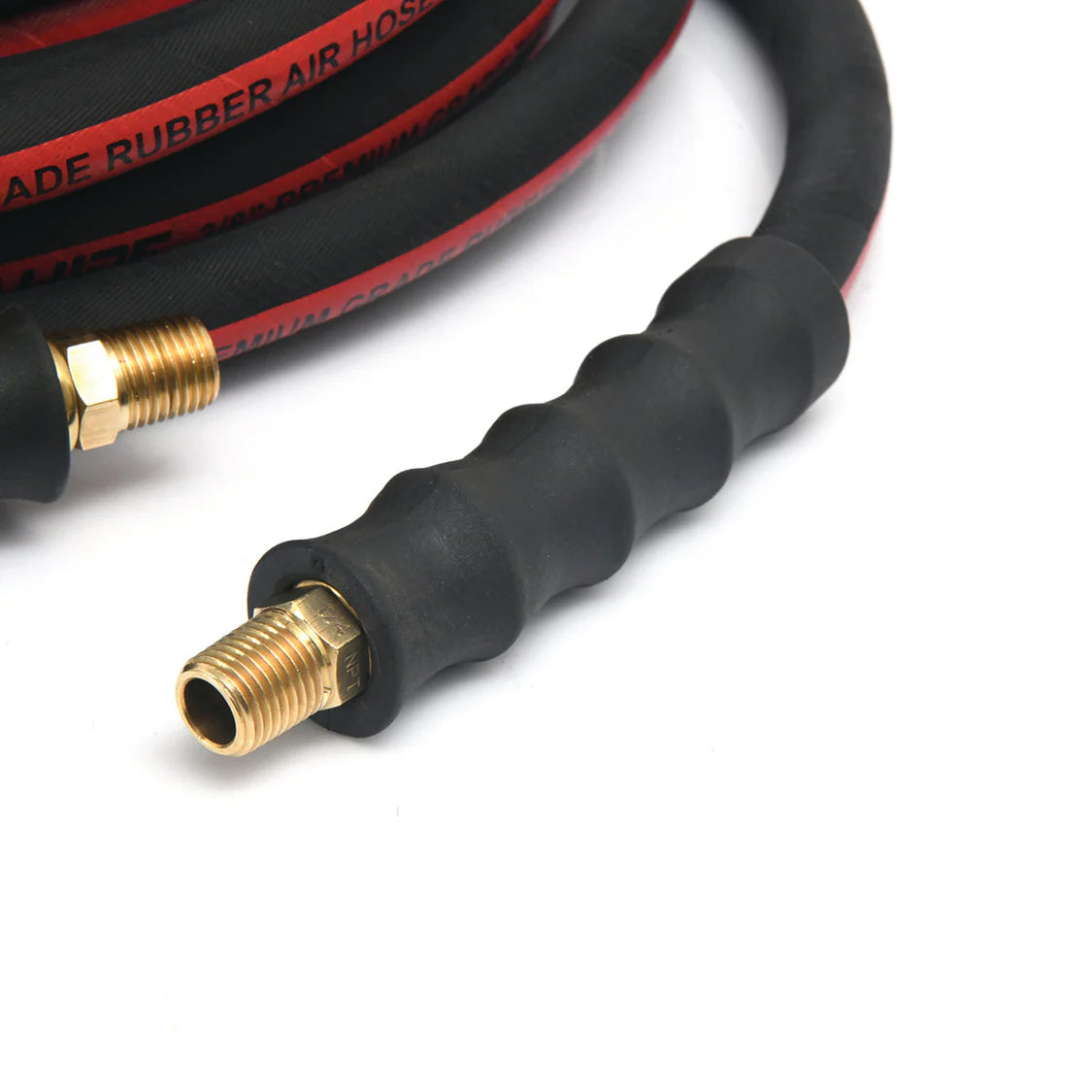 Dino-Hide Air Hose Reel 1/2" x 50' Retractable Heavy Duty Steel Construction with Wrapped Rubber Hose 300 PSI