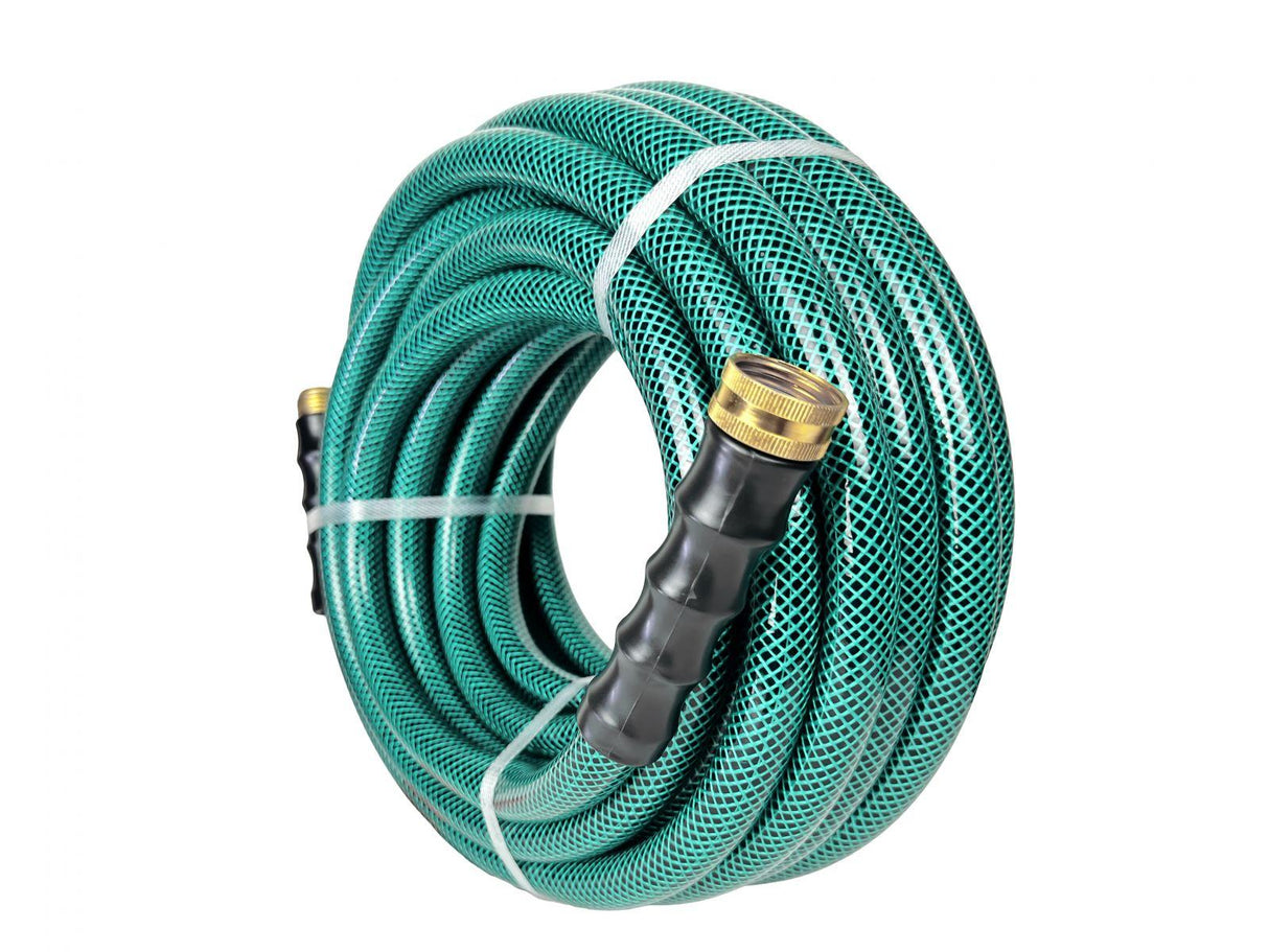 Avagard PVC Water Hose Assembly, 3/4" Male and Female GHT Fittings. 500 PSI Burst Rating. Includes Extra Washer and Bend Restrictor