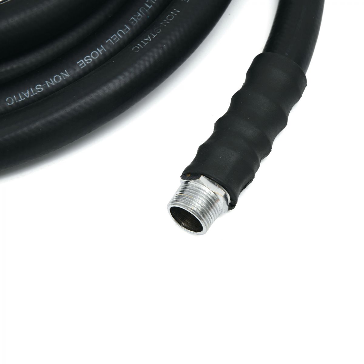 OilShield 1" X 12' Rubber Farm Fuel Transfer Hose with Static Wire