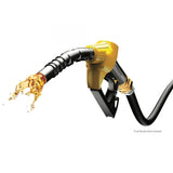 OilShield 1" X 12' Rubber Farm Fuel Transfer Hose with Static Wire