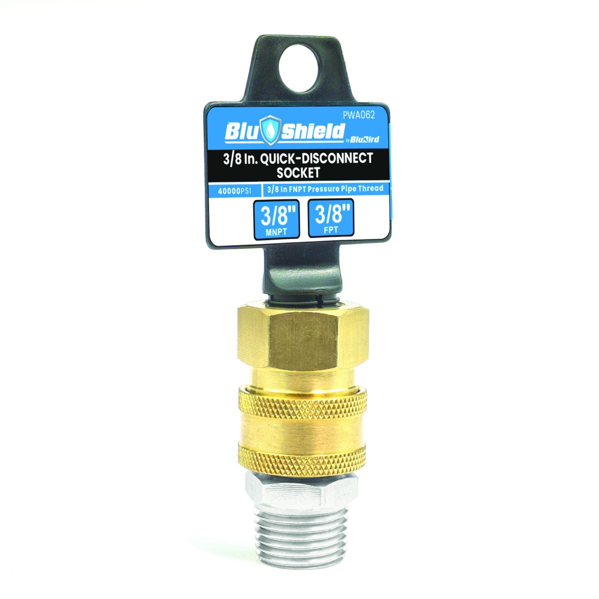 3/8" Quick Disconnect Male Plug X 3/8" Female Pipe Thread Pressure Washer Adapter