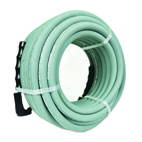 BluShield Rubber Pressure Washer Hose Assembly 1/4" X 25' w/ M22 Fittings Non Marking (3000:12000 PSI)