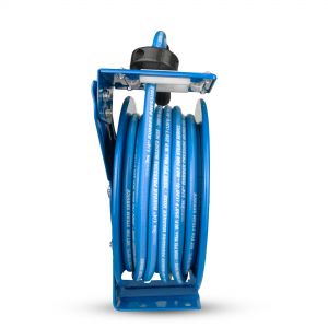 Blu Shield Tough Tek Rubber Pressure Washing Hose Reel 1/4" X 50' with 6' Lead-in-Hose
