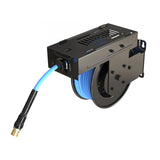 Blu Shield Pressure washer small wide reel 1/4" X 50' with humpback sliding plate + 7" Connection Hose + 15' Inlet Hose