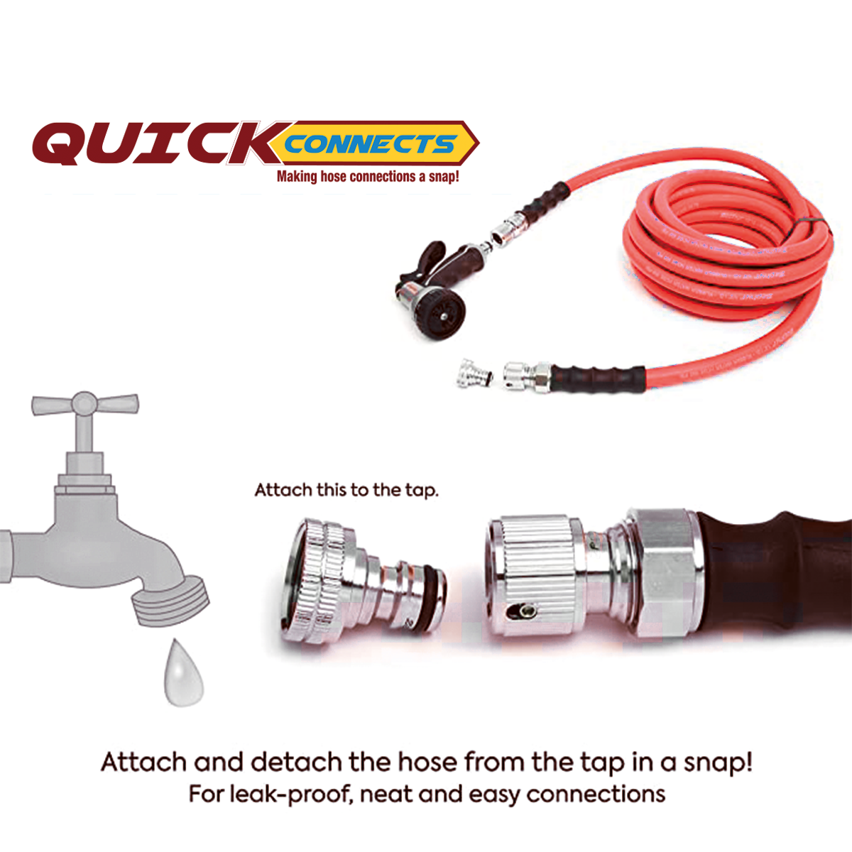 Avagard 3/4" Male GHT Universal Quick-Connect Coupler