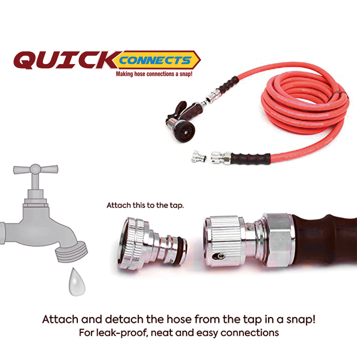 BluSeal 3/4" Female GHT Universal Quick-Connect Coupler