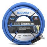 BluBird Jackhammer Air Hose with 3/4" Universal Chicago Couplings, 40% Lightweight, 100% Rubber