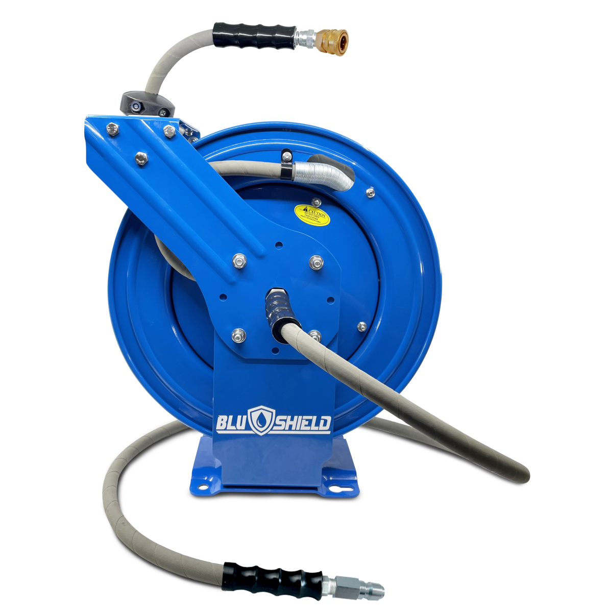 BluShield Pressure Washer Non Making Hose Reel 3/8" x 50' with coupler+plug