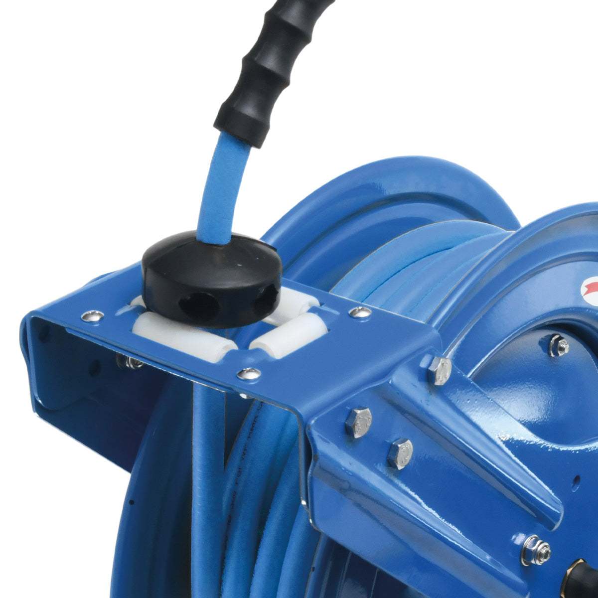 BluBird 1/2 x 50' Dual Arm Pneumatic Hose Reel for Industrial Use