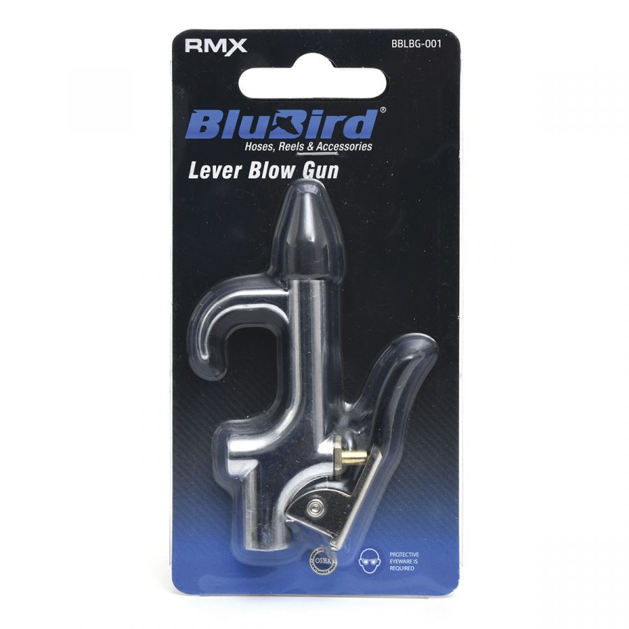 BluBird 1/4" Aluminum Lever Blow Gun - 1/4 I/M (Industrial)