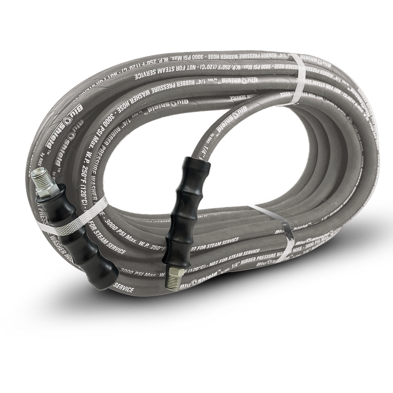 CCIYU 4000psi 50ft 3/8" Pressure Washer Hose – Gray With Couplers