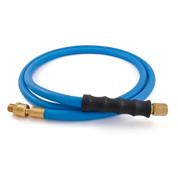 BluBird 1/2" Rubber Lead-in Air Hose with 1/2" Brass MNPT Industrial Fittings